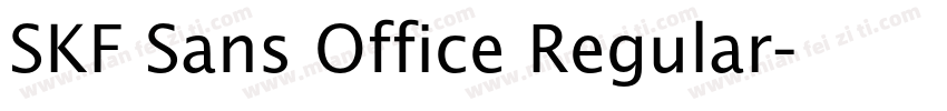SKF Sans Office Regular字体转换